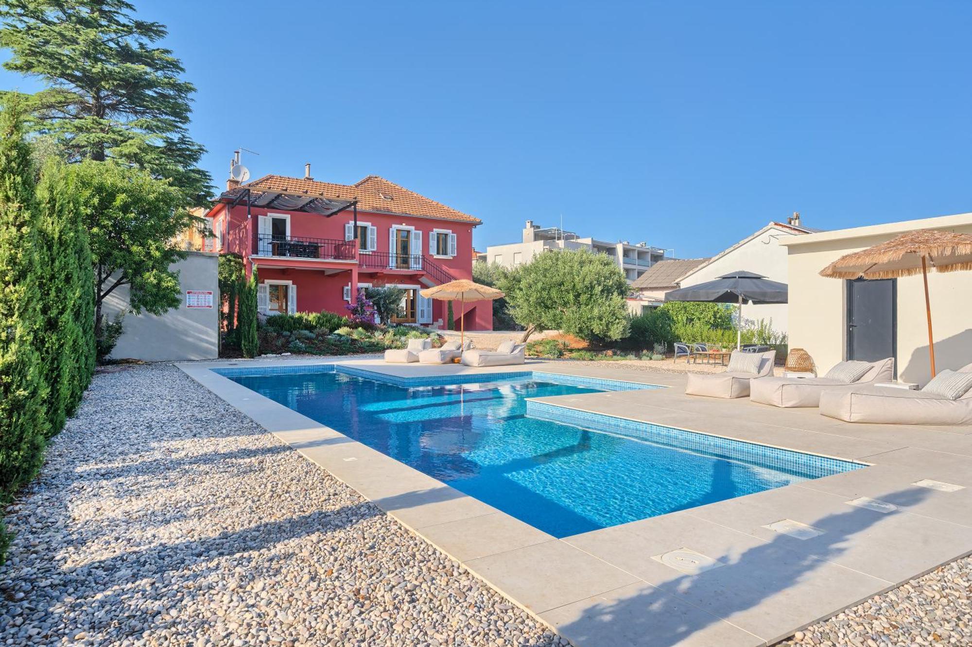 Hvar Luxury Villa And Pool With View In Heart Of Stari Grad Стари Град Екстериор снимка
