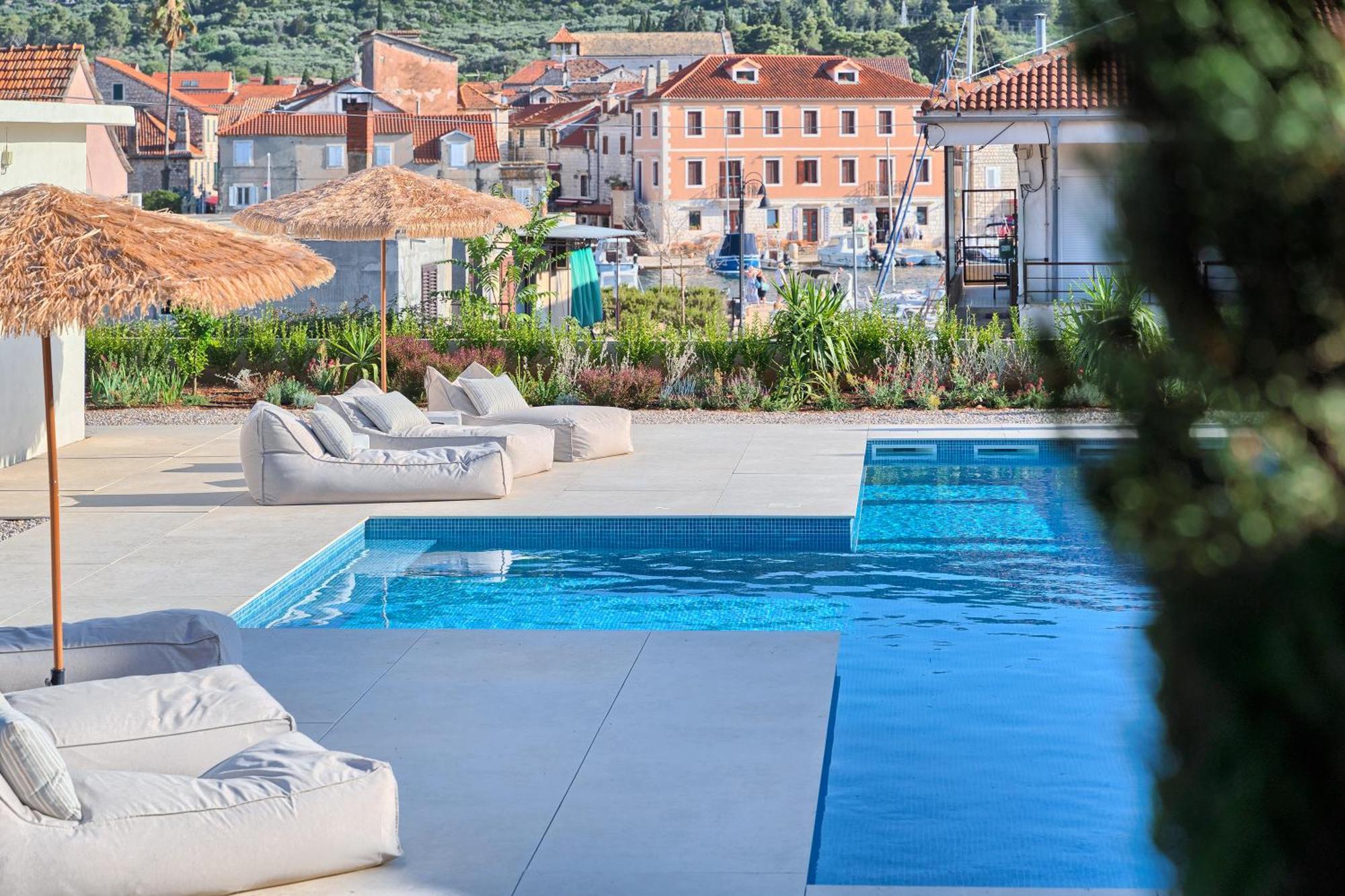 Hvar Luxury Villa And Pool With View In Heart Of Stari Grad Стари Град Екстериор снимка