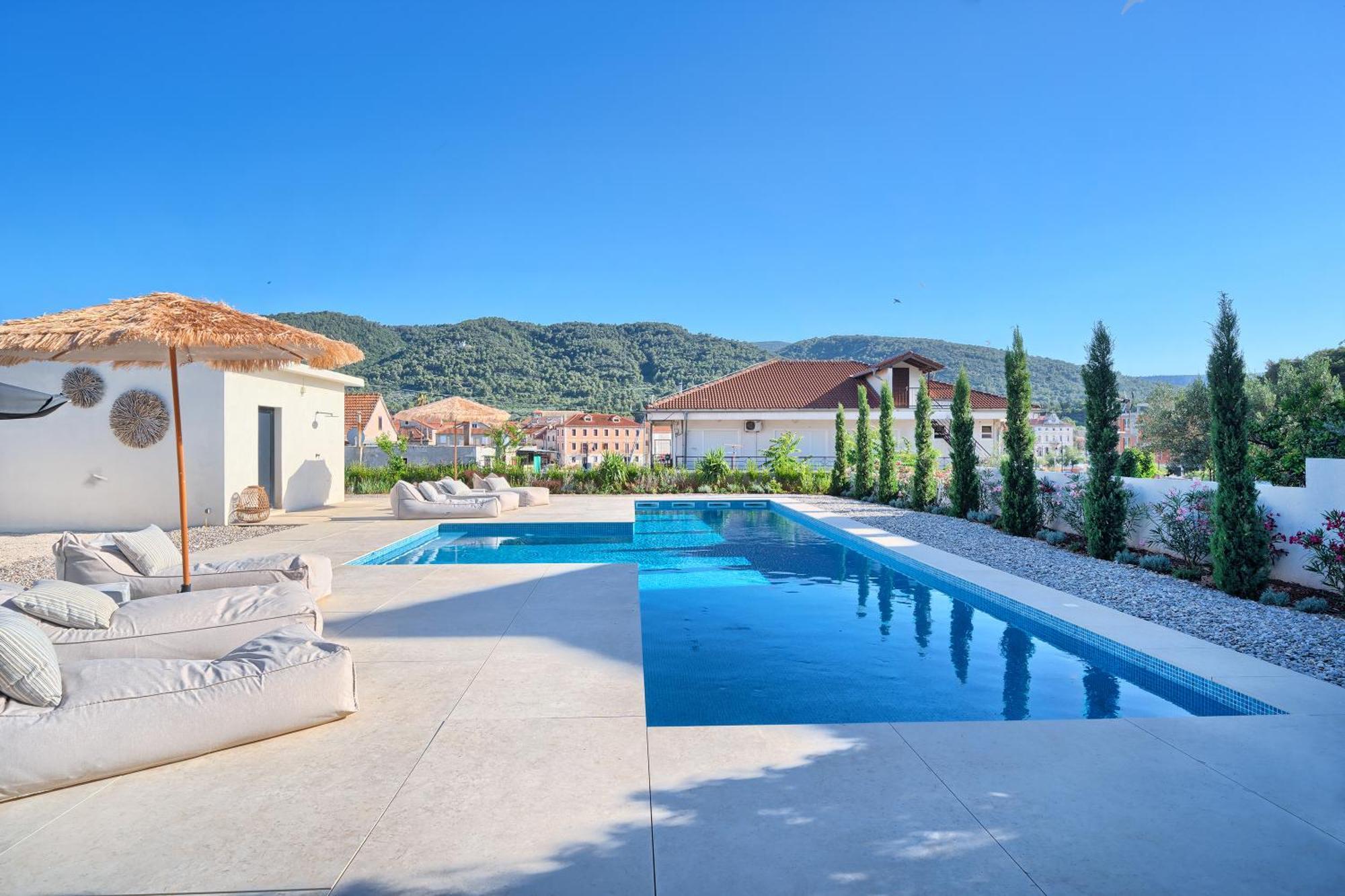 Hvar Luxury Villa And Pool With View In Heart Of Stari Grad Стари Град Екстериор снимка